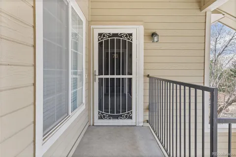a view of front door