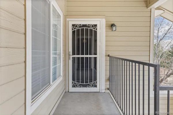 a view of front door