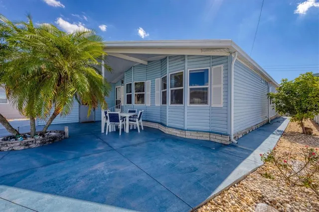 a house view with a garden space