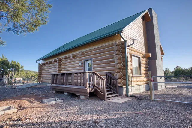 a view of a city with lush green forest