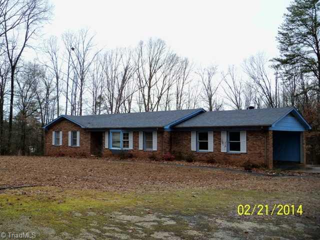 480 Rockett Road Randleman, NC 27317 - Photo 1 of 13 Exterior Front. Ranch with Full Unfinished Basement