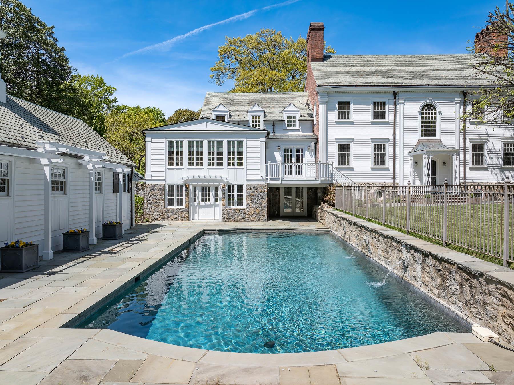177 Old Briarcliff Road Briarcliff Manor, NY 10510 - Photo 36 of 49 a view of a house with a swimming pool