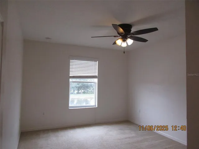 a window in an empty room