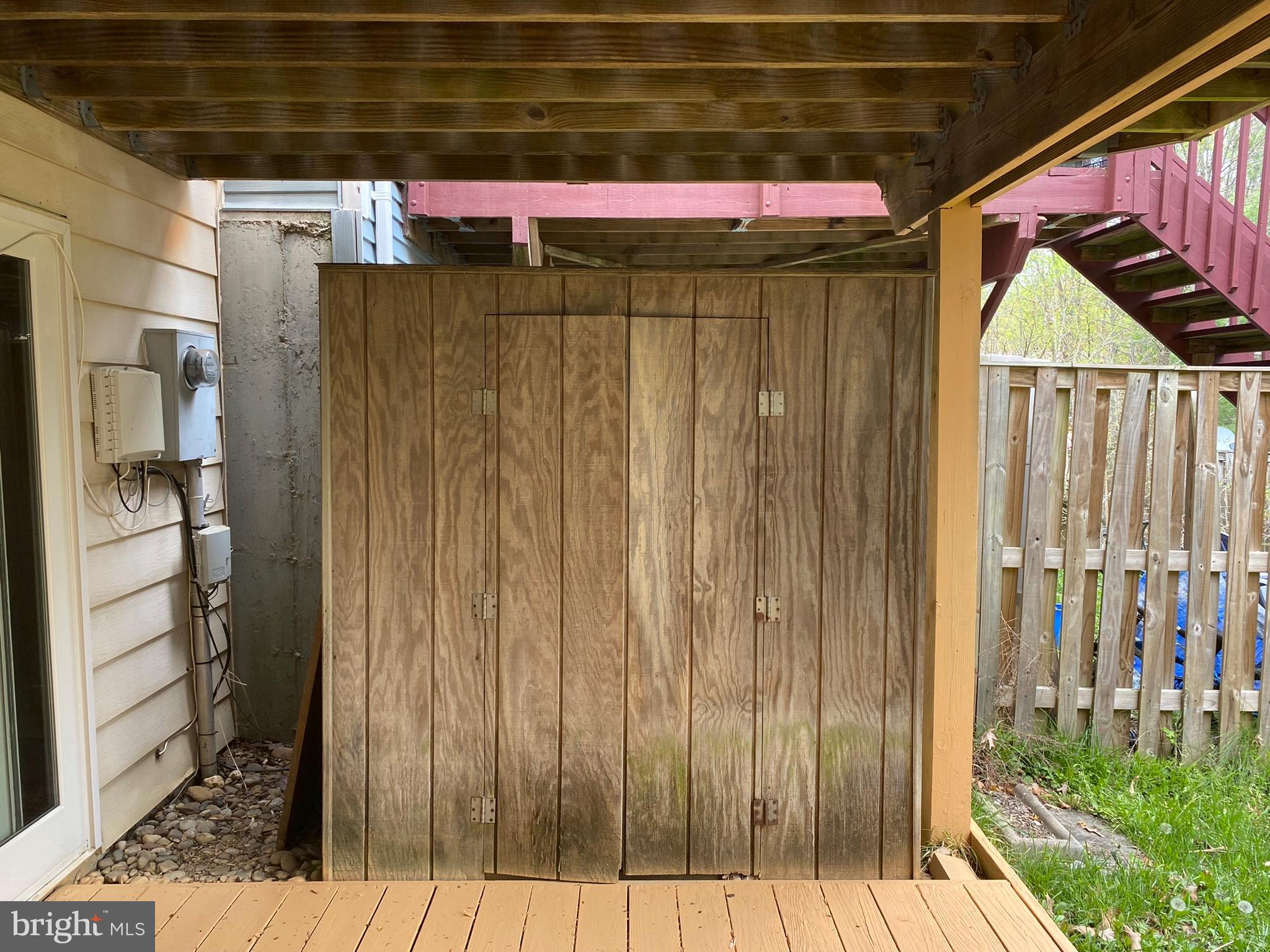 6585 Forest Dew Court Springfield, VA 22152 - Photo 21 of 25 wooden shed under deck