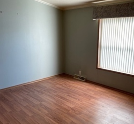 895 Cherry Street Manteno, IL 60950 - Photo 19 of 38 a view of an empty room with wooden floor and a window