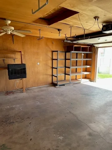 a view of a car garage