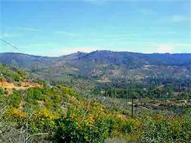 an aerial view of mountain with trees