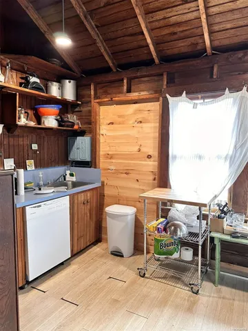 a room with storage and utility