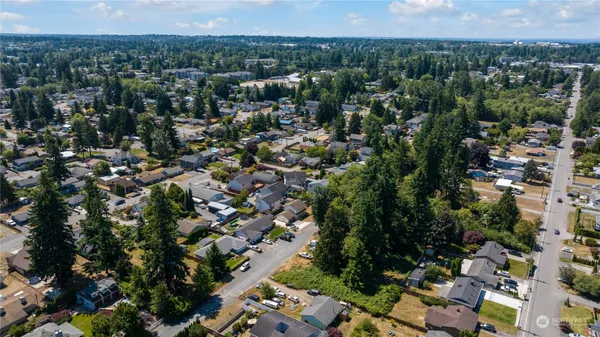an aerial view of a city