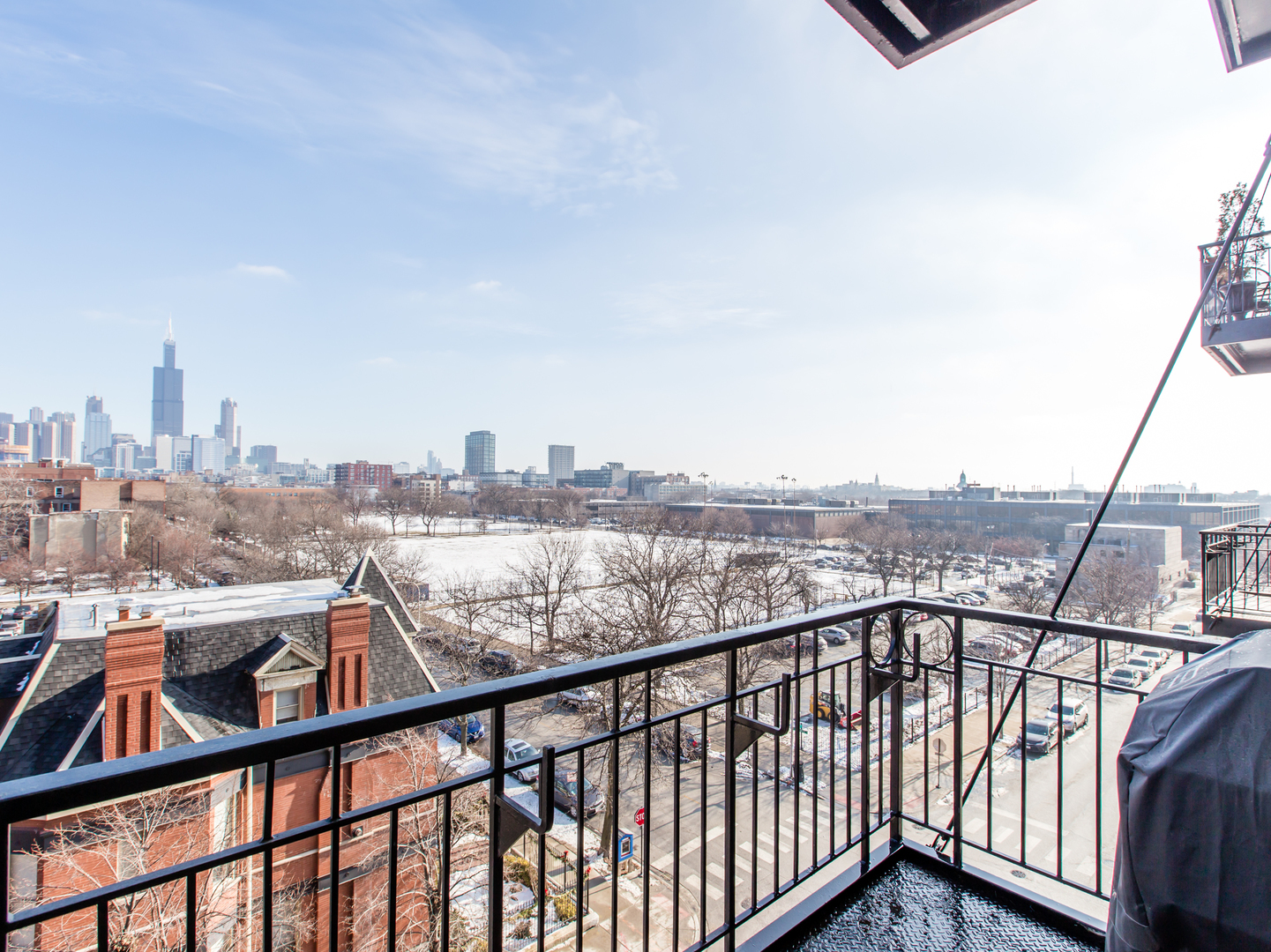 1500 West Monroe Street, Unit 524 Chicago, IL 60607 - Photo 18 of 20 a view of a city from a balcony