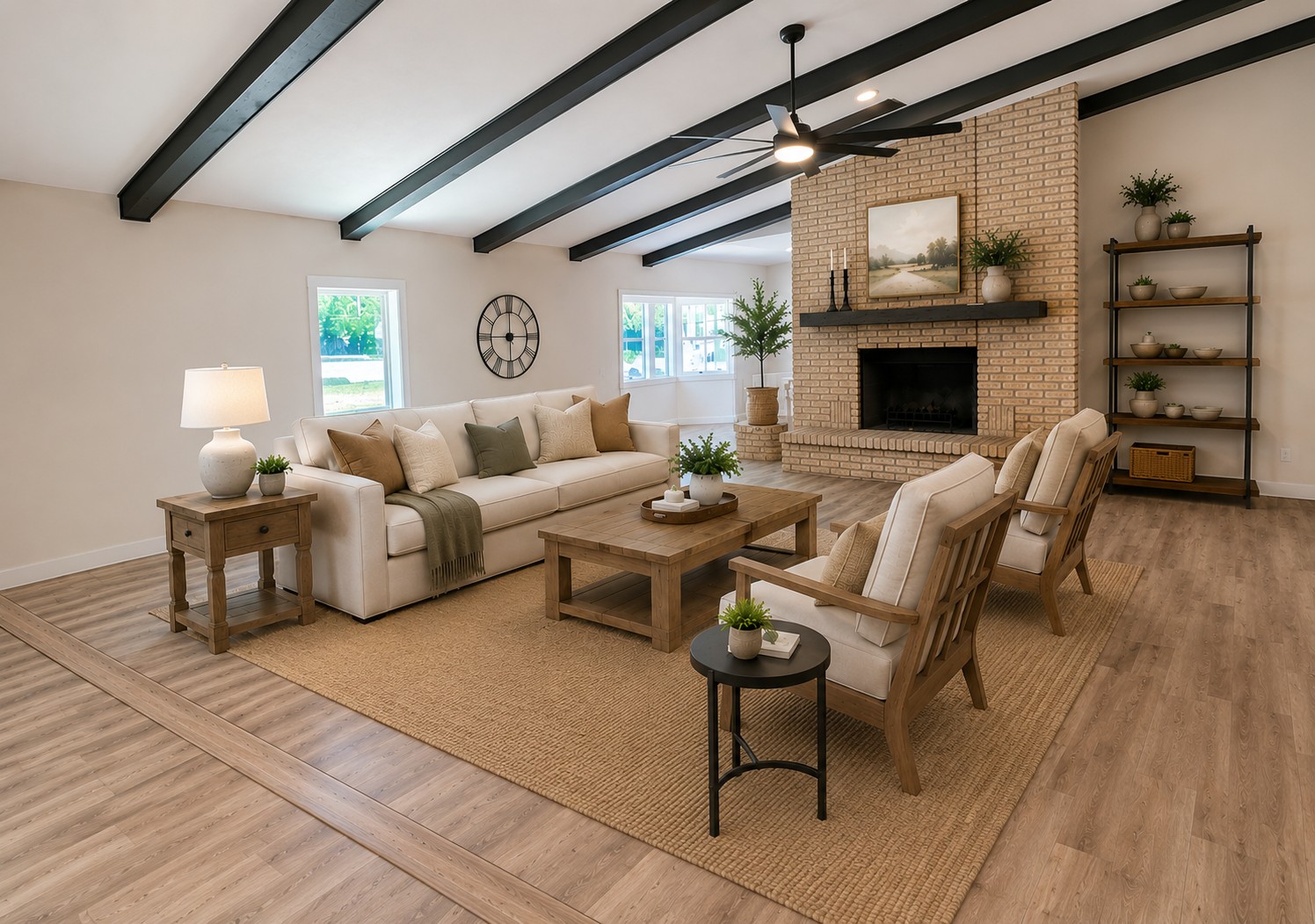 109 Cernosek Road La Grange, TX 78945 - Photo 22 of 32 a living room with furniture a fireplace and a table