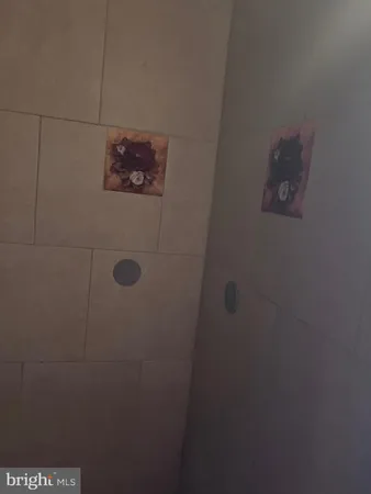 a close up of a shower