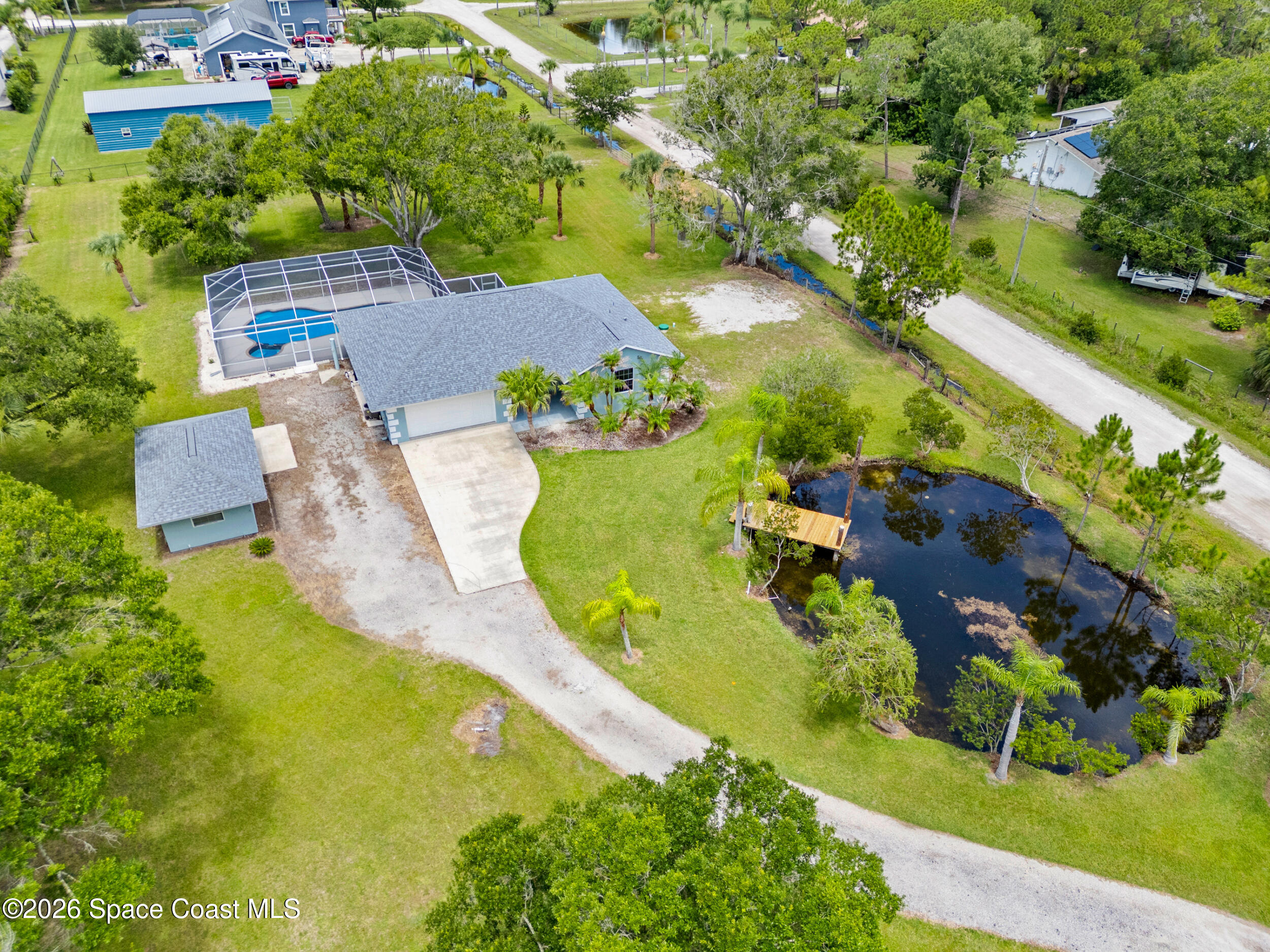 3480 Weber Road Malabar, FL 32950 - Photo 2 of 45 an aerial view of a swimming pool