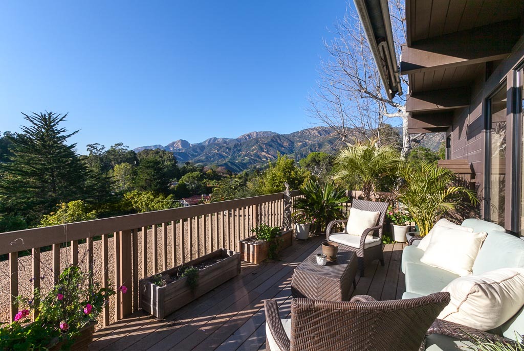 524 Barker Pass Road Montecito, CA 93108 - Photo 10 of 19 a view of a balcony with chairs