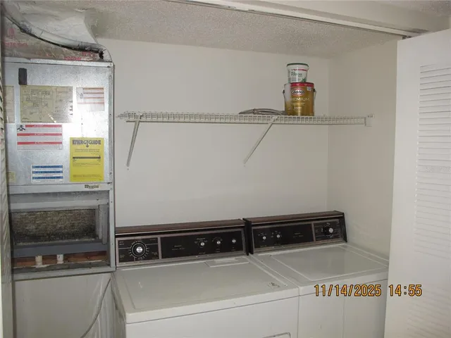 a close view of utility room