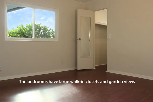 a view of an empty room