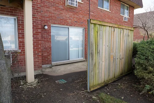 a view of entryway with a wooden door
