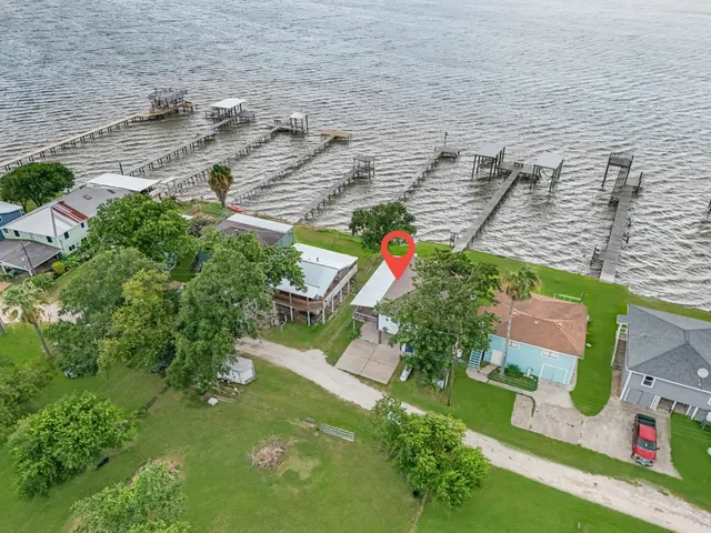 a bird view of a house