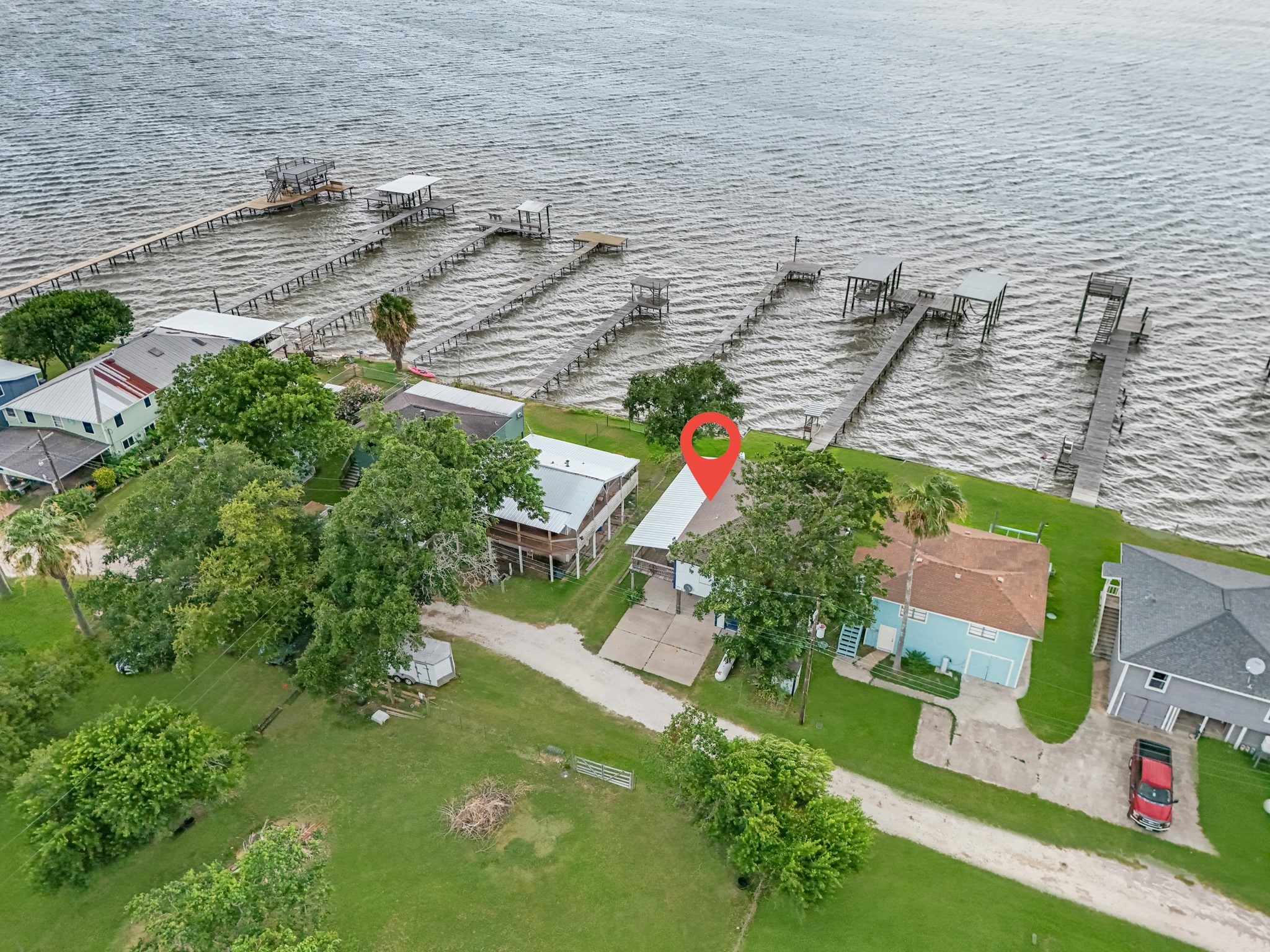 211 Captains Road Anahuac, TX 77514 - Photo 5 of 39 a bird view of a house