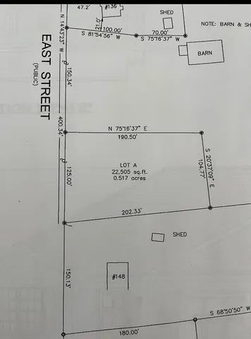$139,900 | Lot A East Street, South Hadley, MA 01075