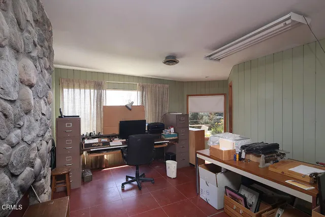 a room with furniture and windows