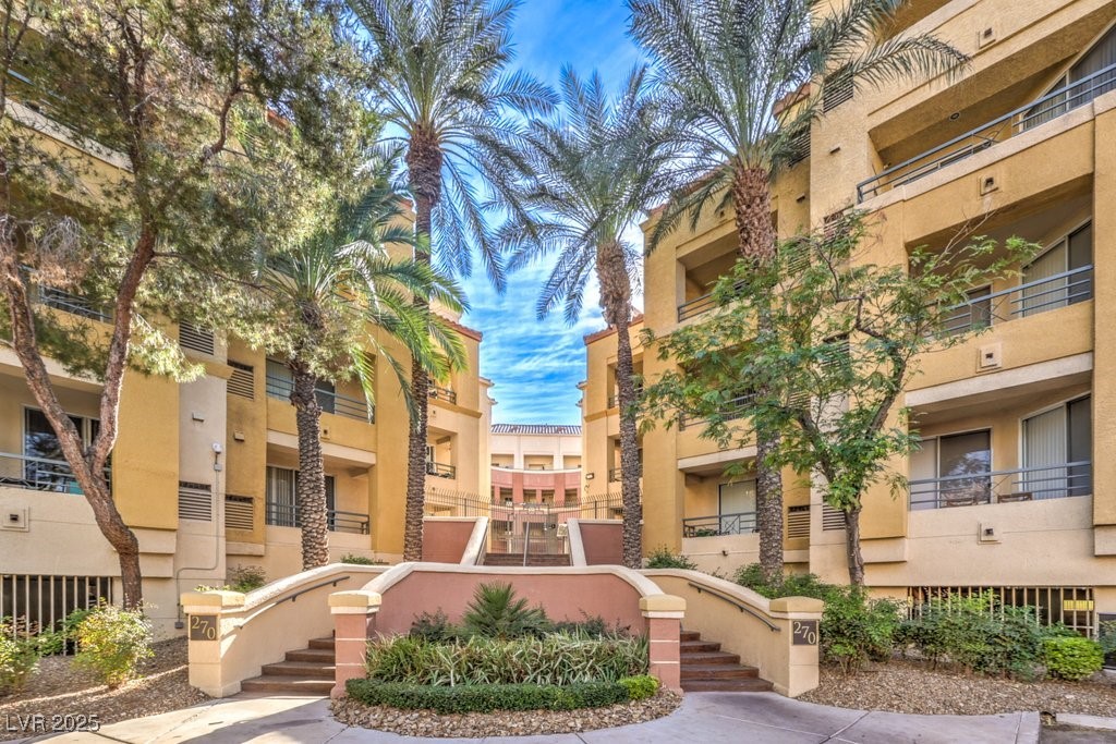 270 East Flamingo Road, Unit 115 Las Vegas, NV 89169 - Photo 2 of 29 View of apartment building / complex with stairs