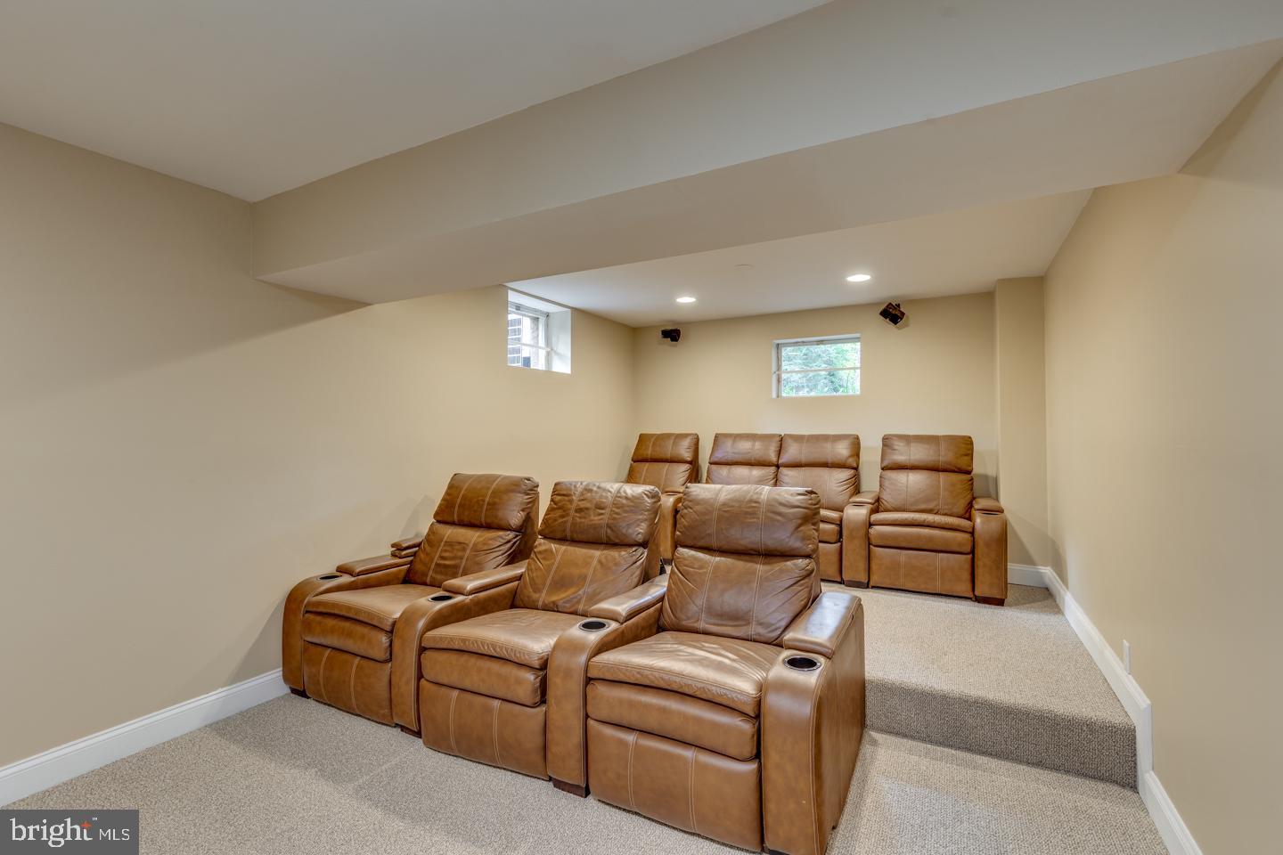 4 Bennington Drive Medford, NJ 08055 - Photo 29 of 44 Basement theatre seating