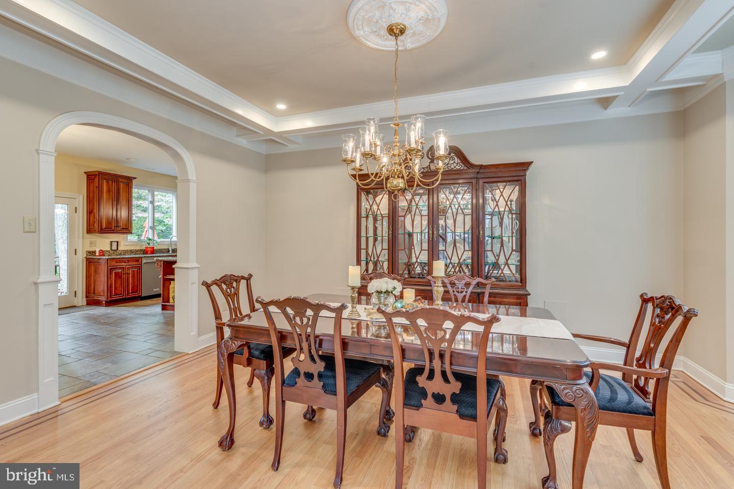 4 Bennington Drive Medford, NJ 08055 - Photo 6 of 44 Dining room with coffered ceiling