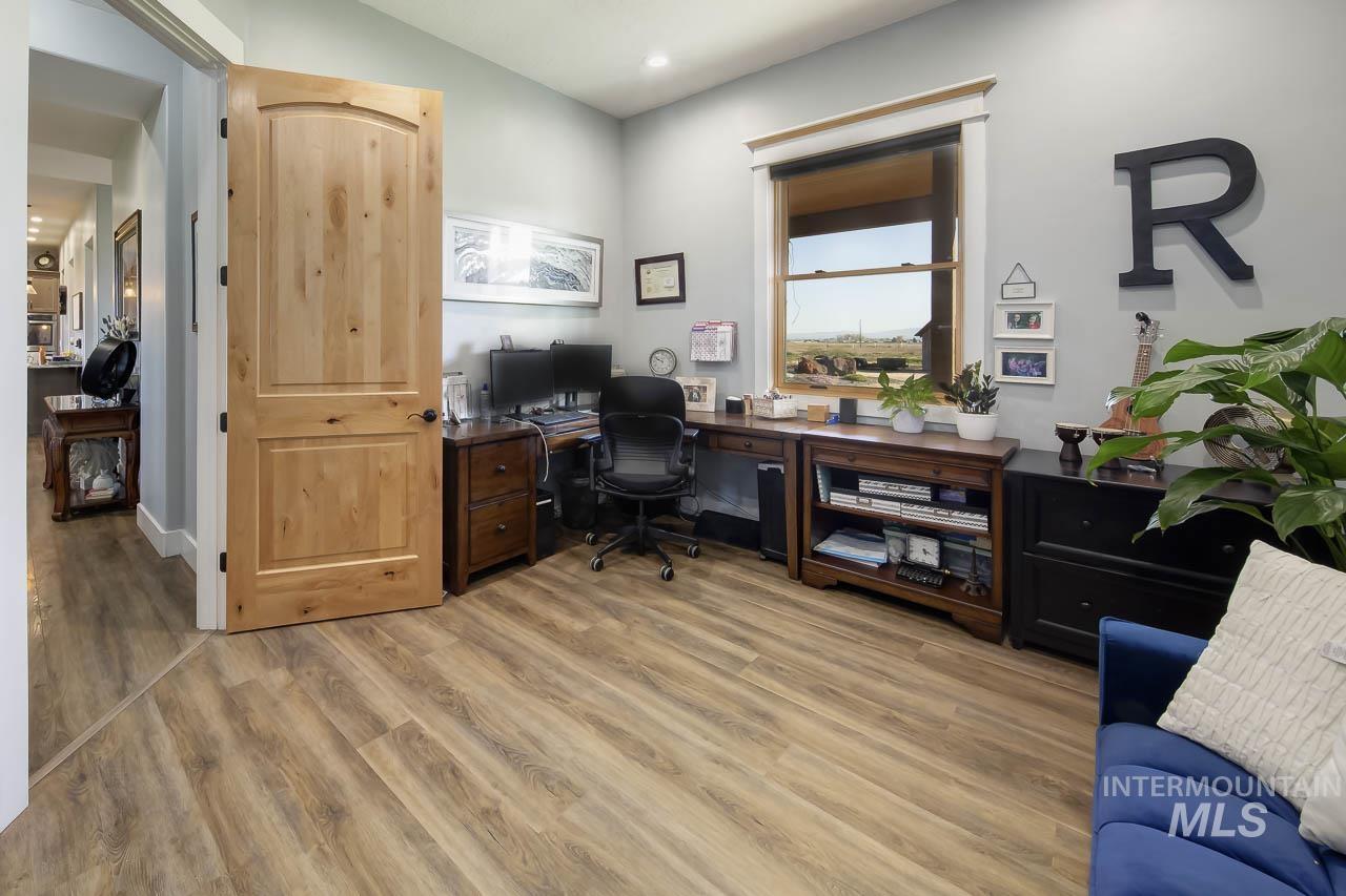 415 North Locust Grove Road Kuna, ID 83634 - Photo 37 of 49 Office space featuring light wood-style floors and recessed lighting