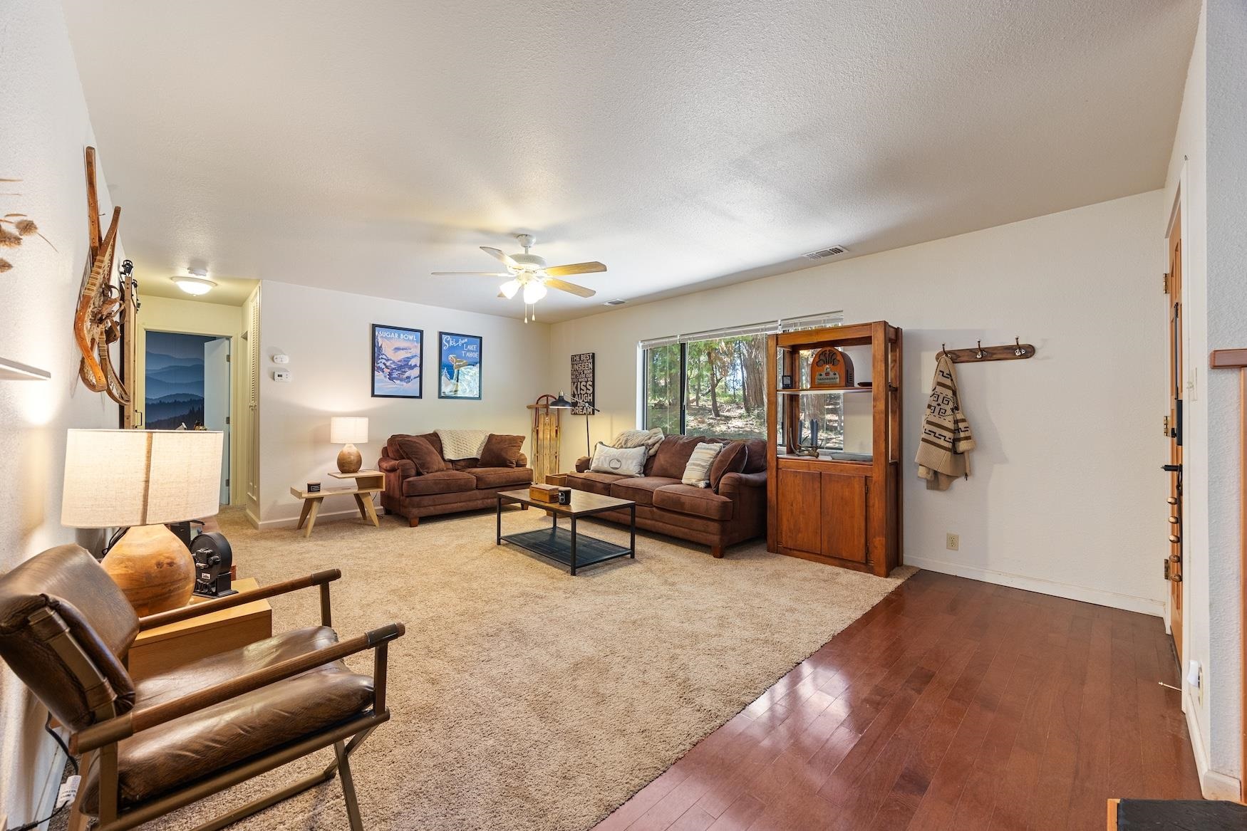 41080 Putt Road Emigrant Gap, CA 95715 - Photo 4 of 21 a living room with furniture and a flat screen tv