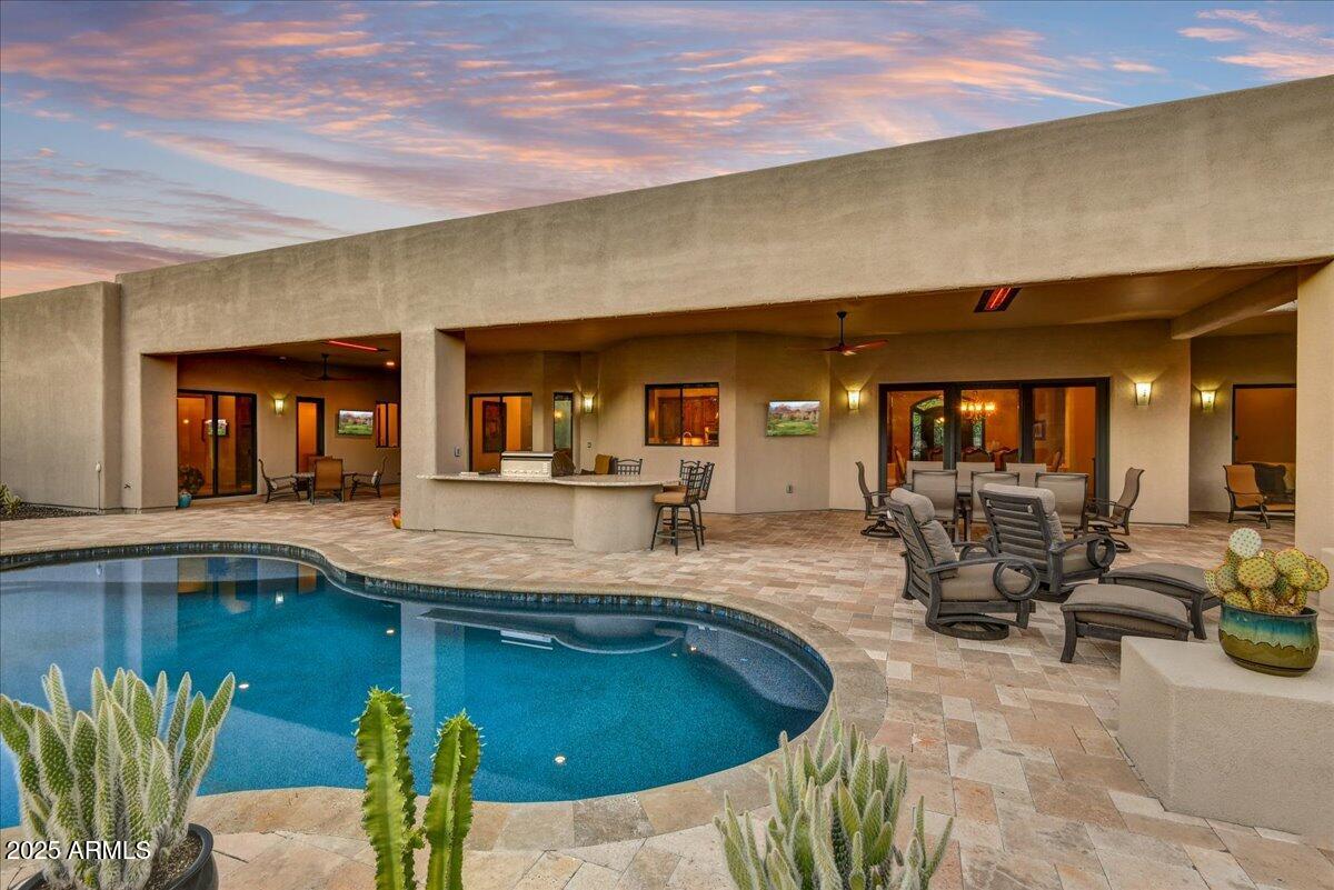 37021 Lazy Burro Road Carefree, AZ 85377 - Photo 34 of 46 -Backyard to Home