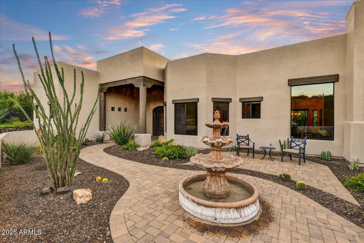 37021 Lazy Burro Road Carefree, AZ 85377 - Photo 4 of 46 Front Courtyard