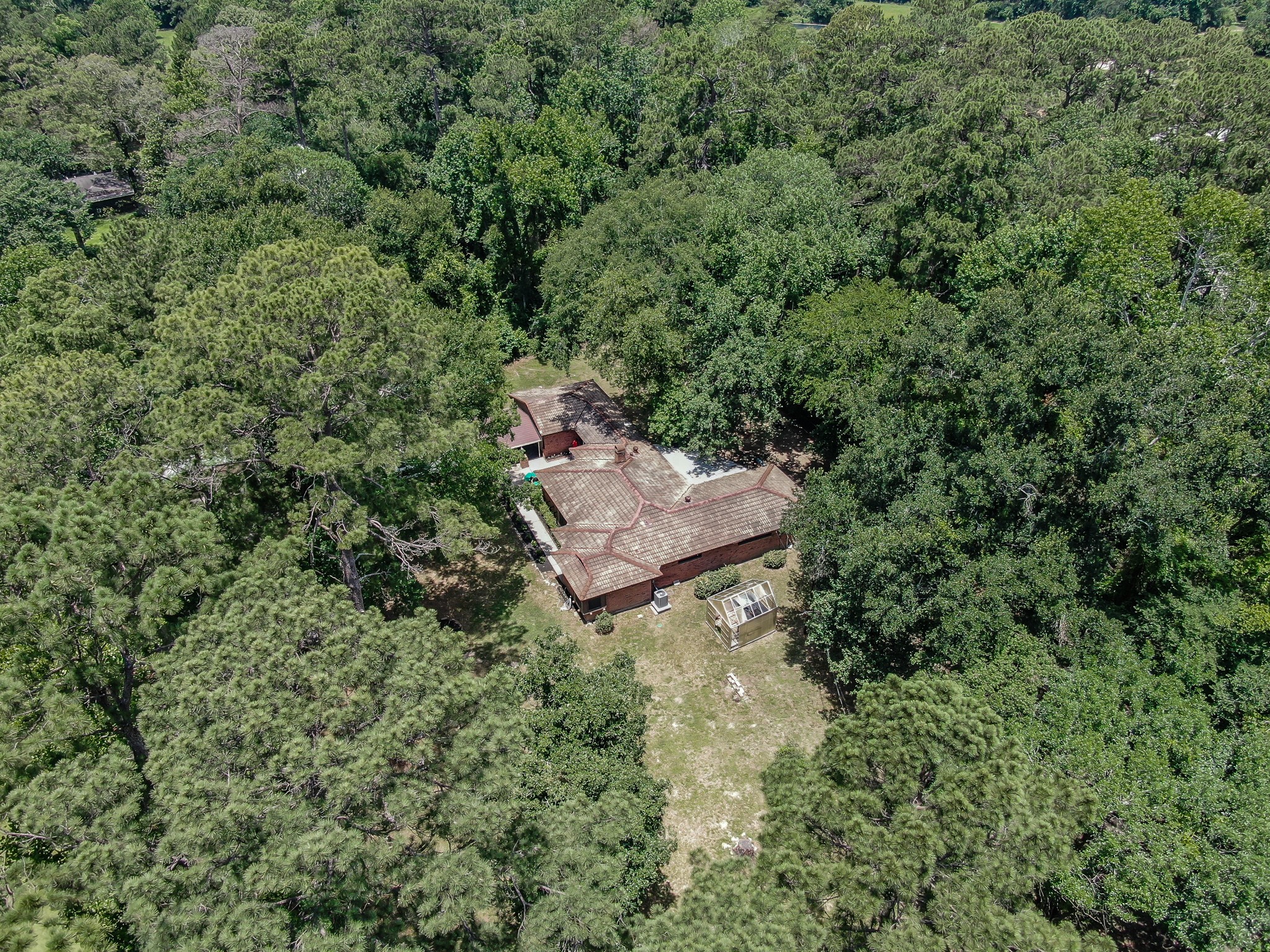 1251 Pruitt Road The Woodlands, TX 77380 - Photo 1 of 36 Aerial view - Residential and Commercial Use for Lease in The Woodlands on 1.47 ACRES!