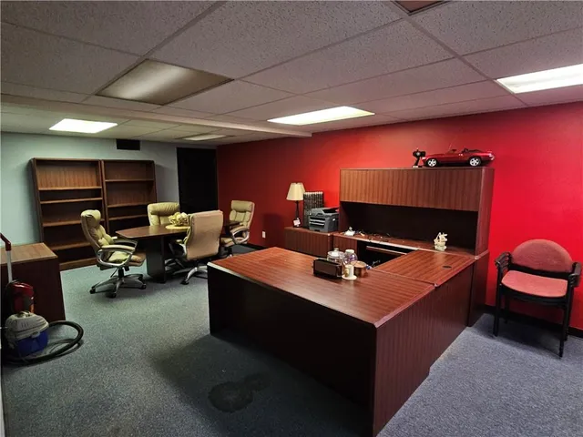 a room with furniture