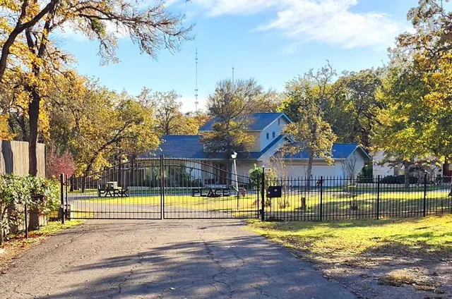 a view of a house with a garden