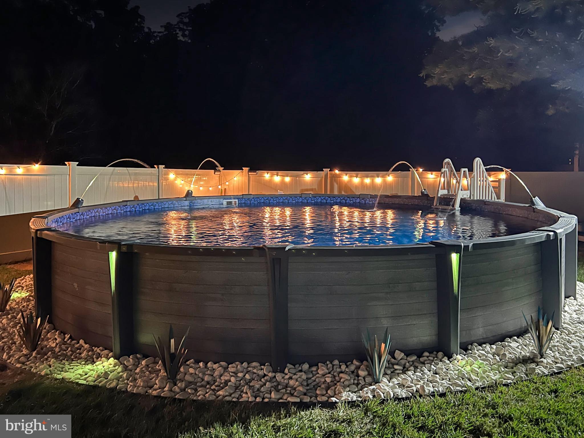 2 Rothbury Drive Lumberton, NJ 08048 - Photo 45 of 48 Homeowner Photo of Pool Lit Up At Night