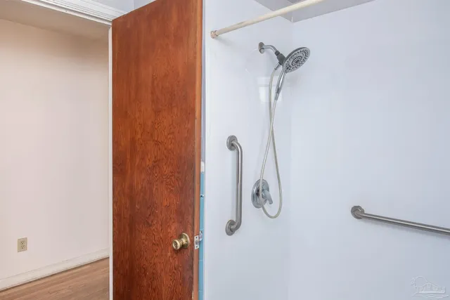 a house with trees in front of it