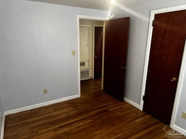 a view of a garden with a tree