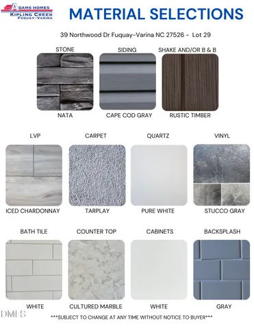 $445,750 | 39 Northwood Drive, Fuquay-Varina, NC 27526