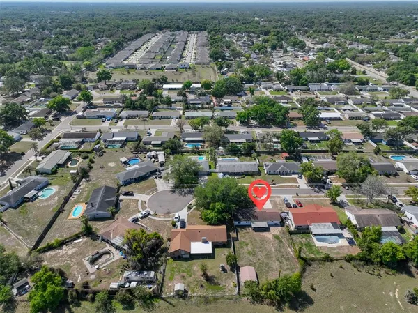 an aerial view of a city
