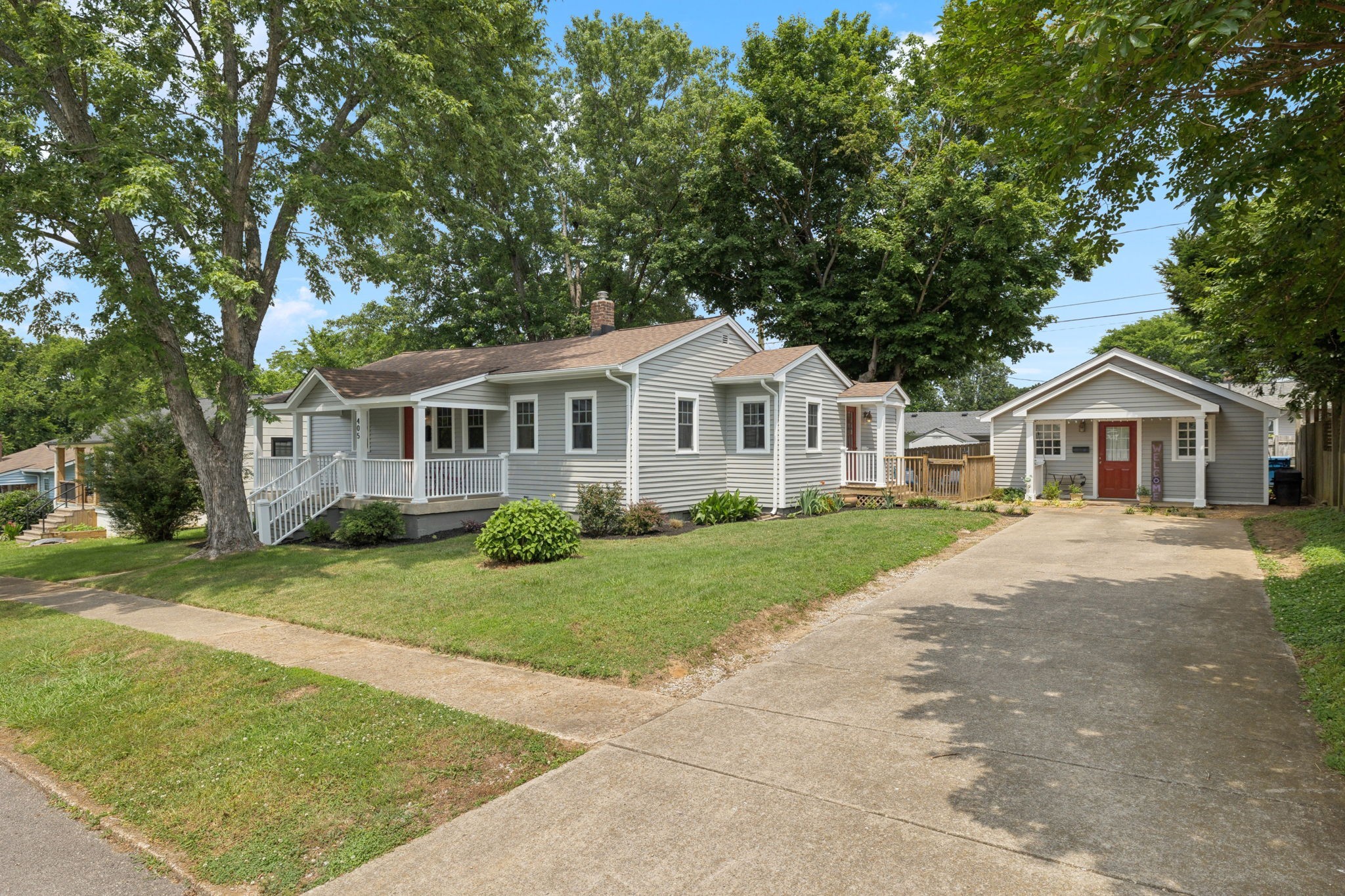 405 Lawrence Street Old Hickory, TN 37138 - Photo 2 of 52 a front view of a house with a yard