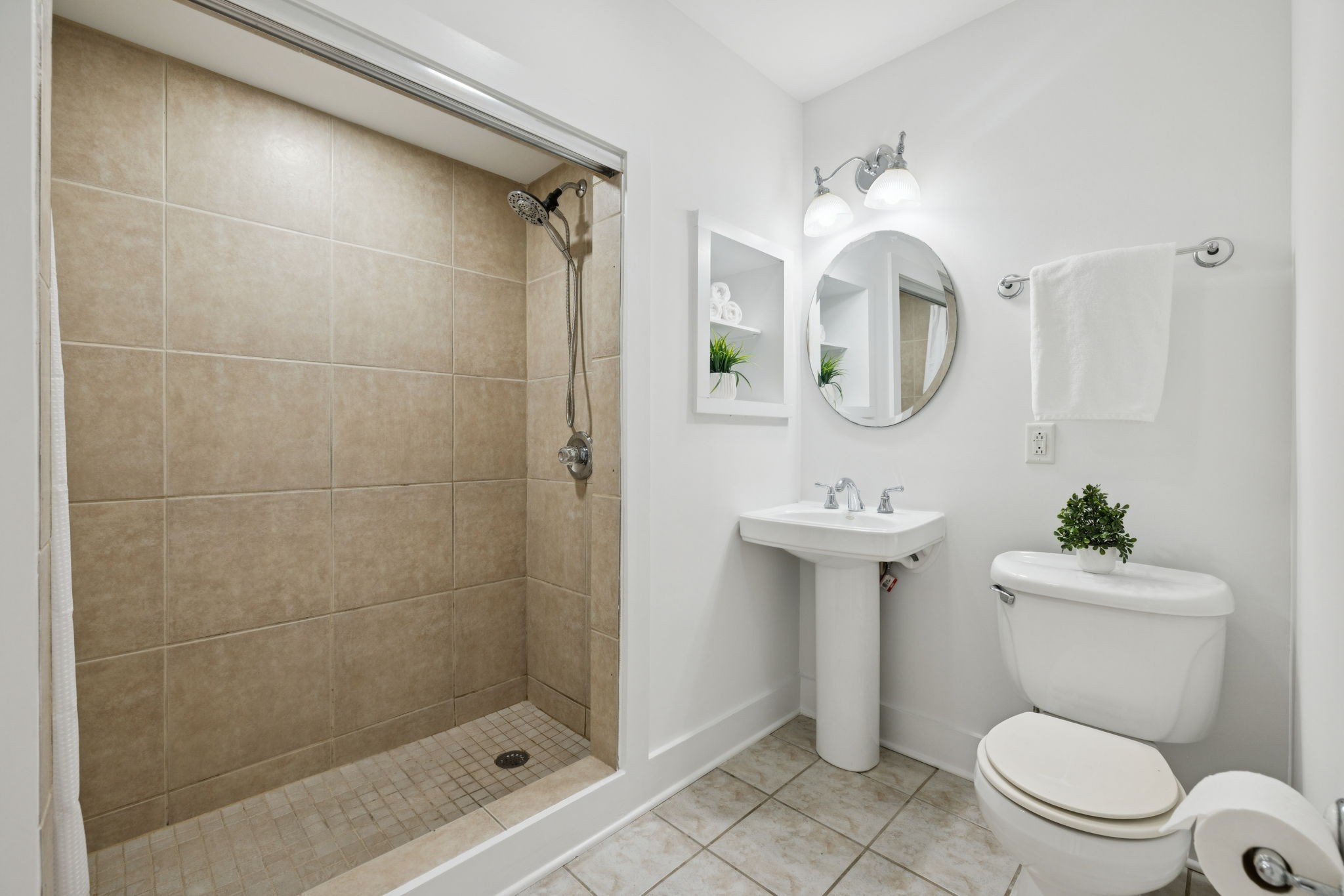 405 Lawrence Street Old Hickory, TN 37138 - Photo 43 of 52 a bathroom with a toilet a sink and shower