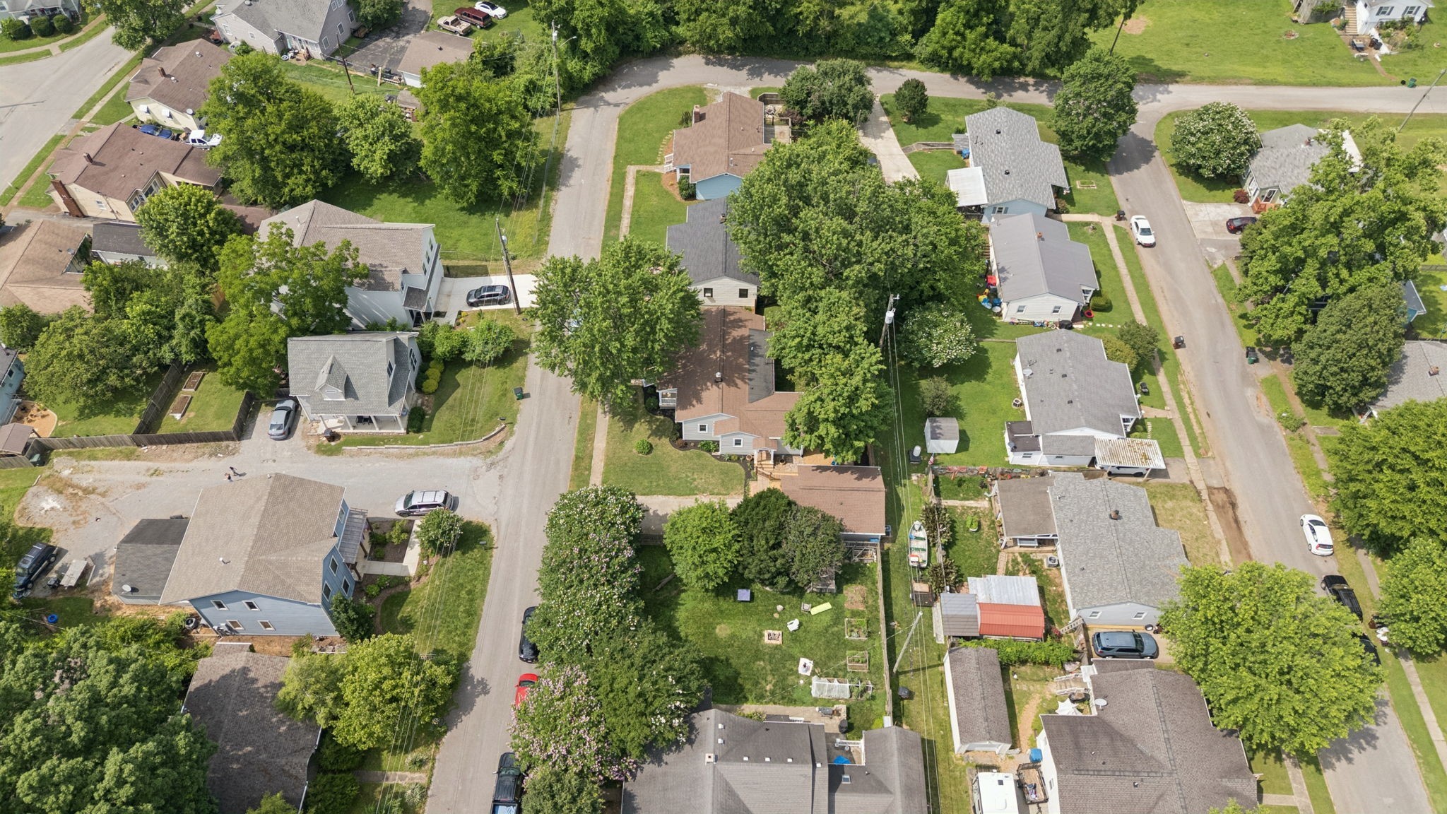 405 Lawrence Street Old Hickory, TN 37138 - Photo 50 of 52 an aerial view of residential houses with outdoor space