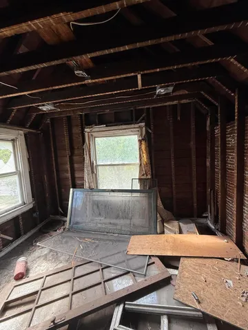 a room with gym equipment