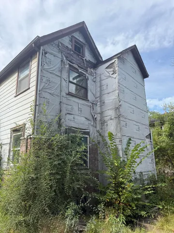 a view of a door of the house