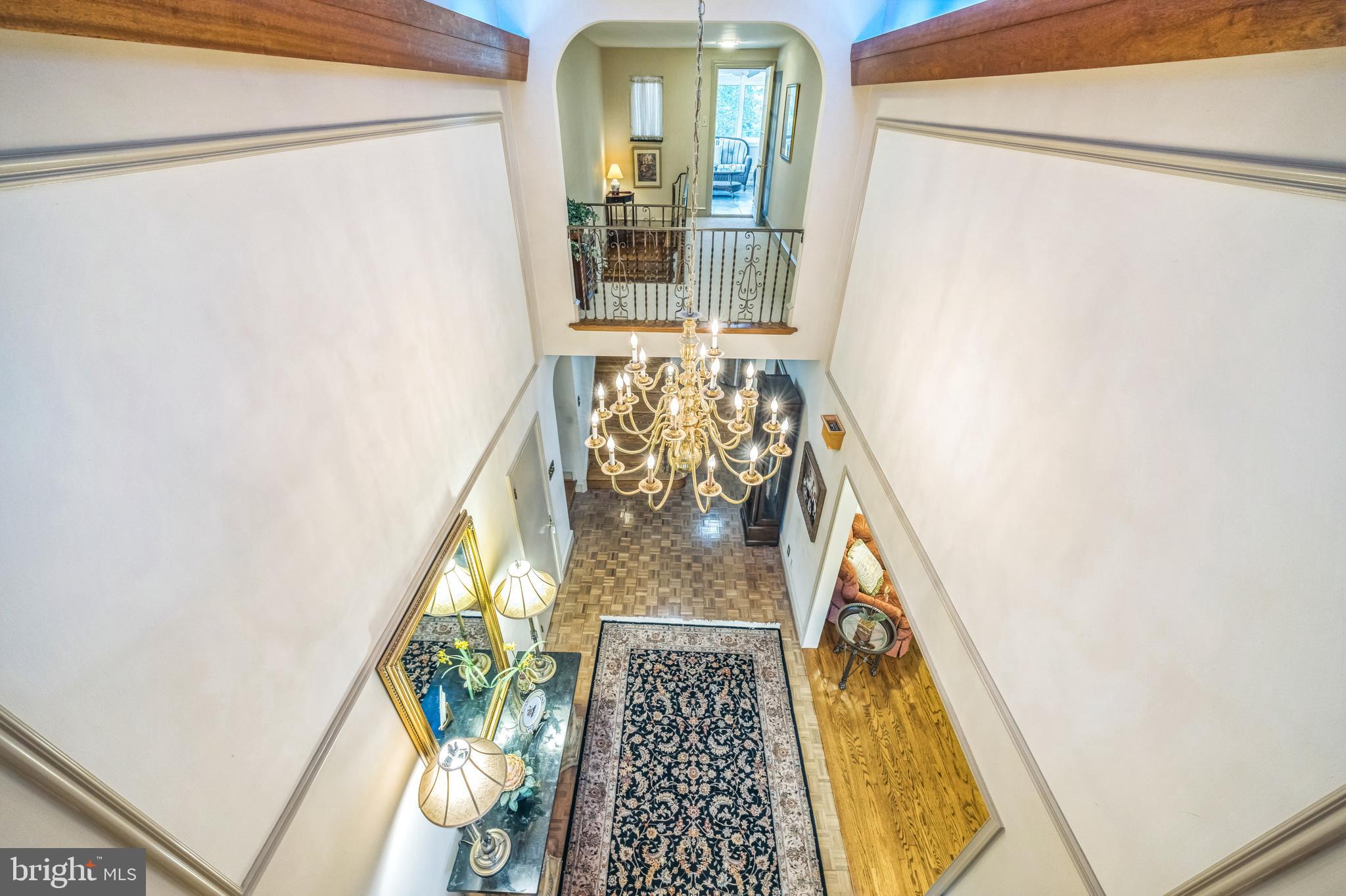 840 Hopkins Road Audubon, NJ 08106 - Photo 31 of 48 Upstairs View from Balcony to Foyer
