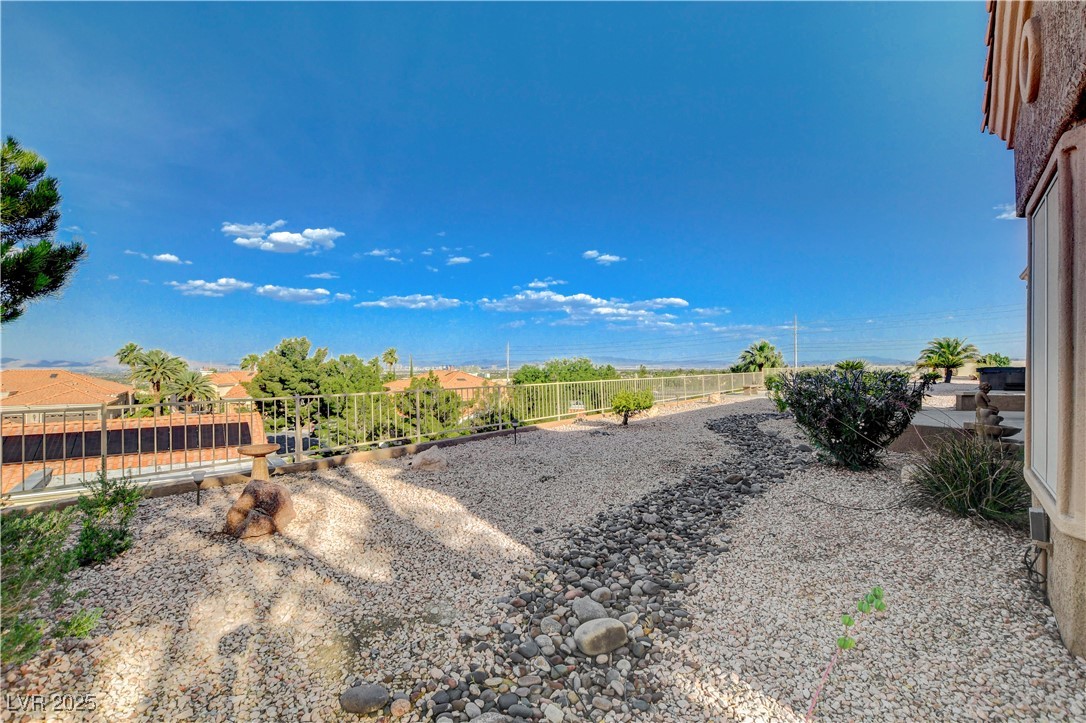 1904 Hot Oak Ridge Street Las Vegas, NV 89134 - Photo 45 of 74 View of fenced backyard
