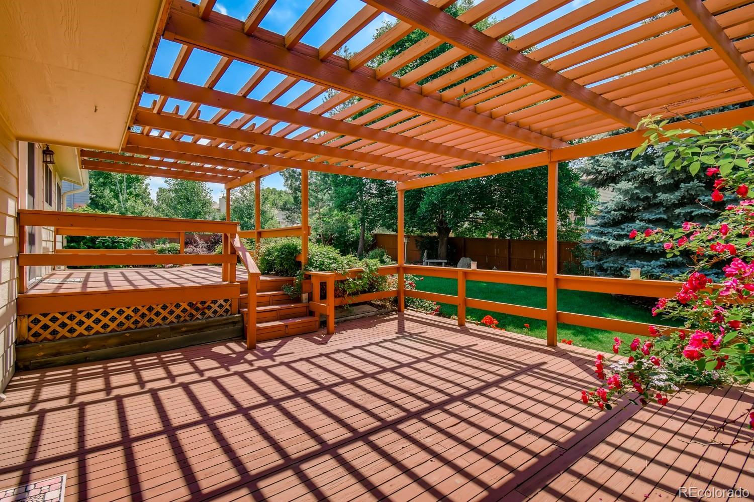 740 Prairie Ridge Road Highlands Ranch, CO 80126 - Photo 24 of 31 a view of a bench in the backyard