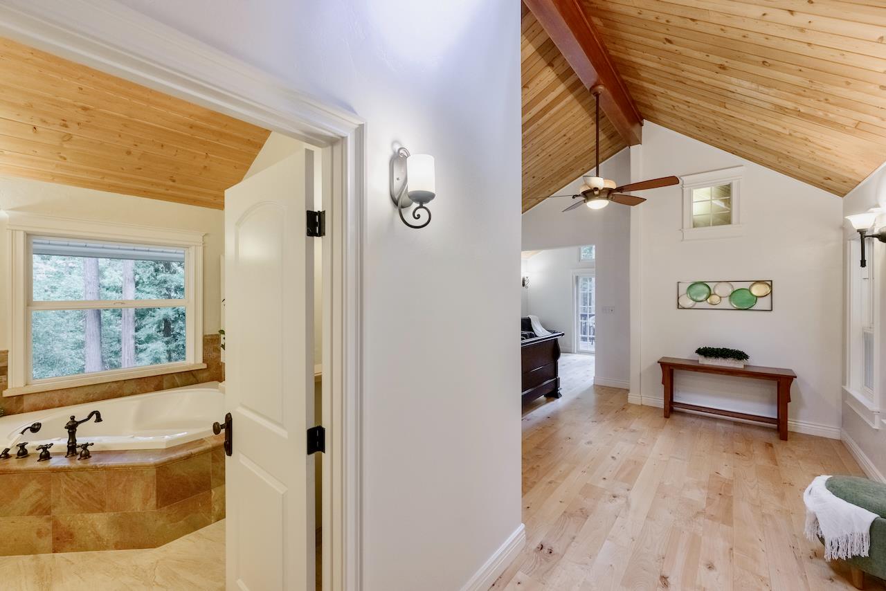 295 Jim's Road Ben Lomond, CA 95005 - Photo 71 of 139 a spacious bathroom with a tub sink and mirror