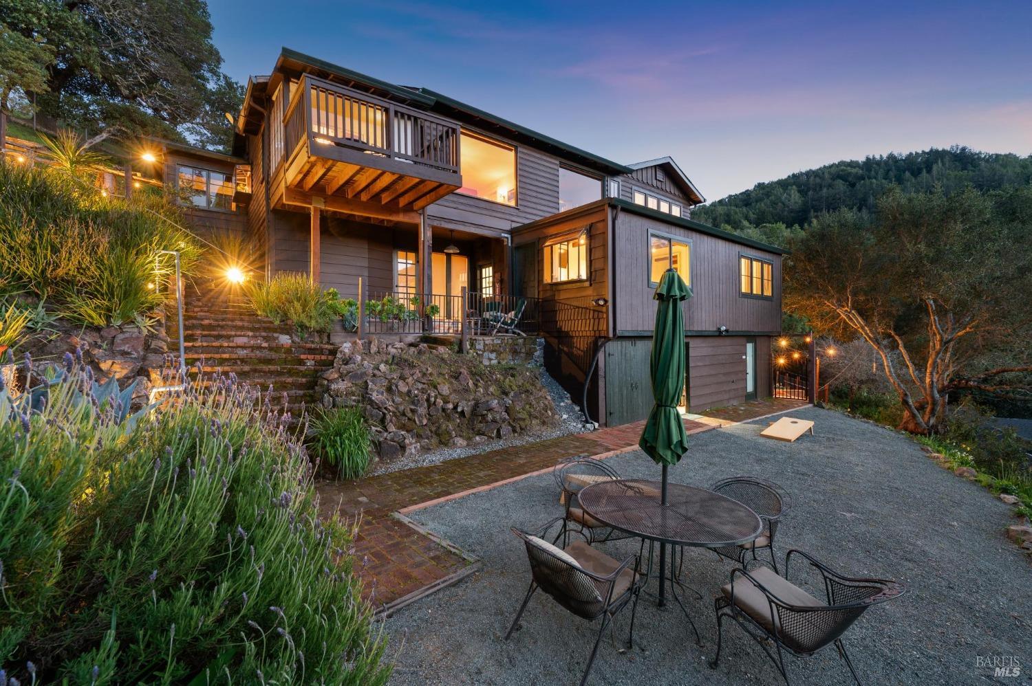 a front view of a house